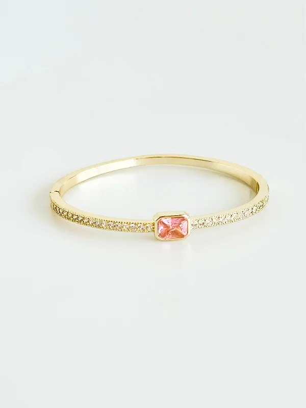 Blush Radiance Bangle Bracelet