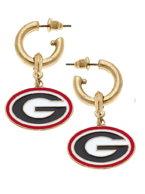 Georgia Bulldogs Earrings - Canvas Style