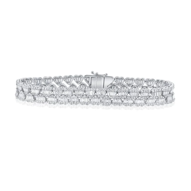 14K GOLD DIAMOND MATILDA HEART BRACELET