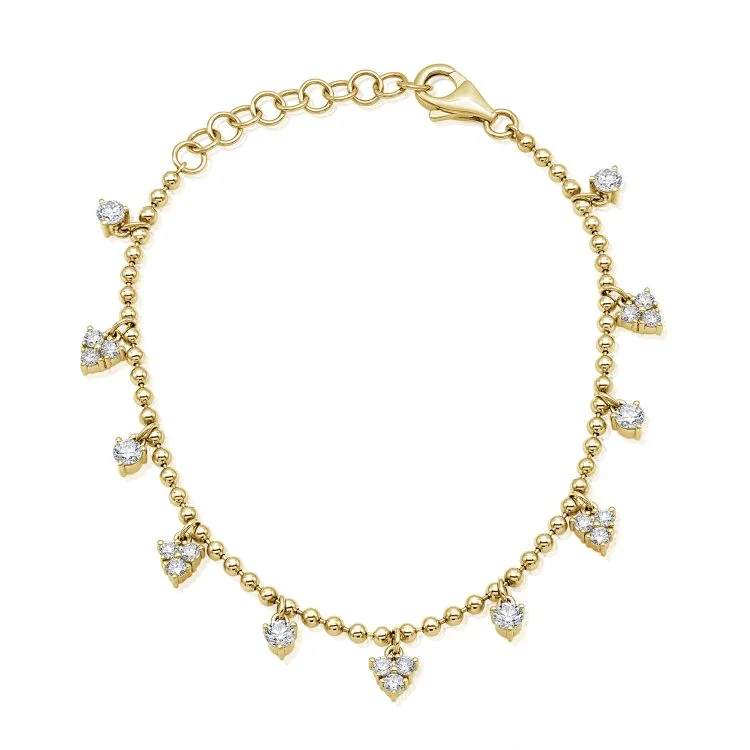 14K GOLD DIAMOND MIA BRACELET