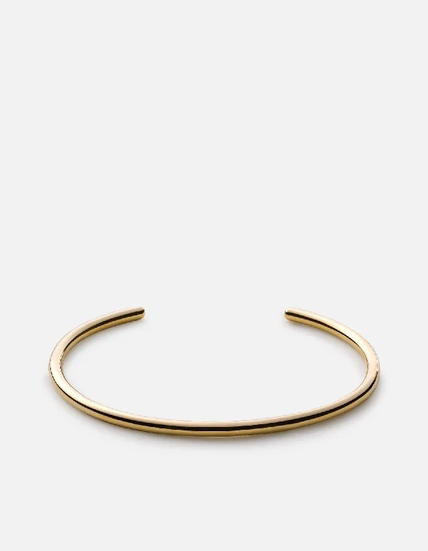 3mm Beam Cuff, Gold Vermeil