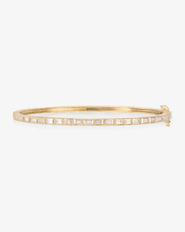 Baguette Bezel Bangle