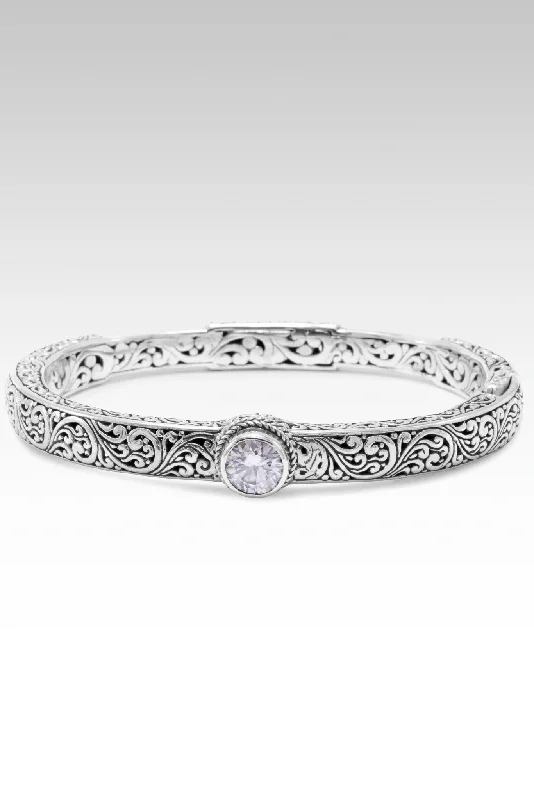 Blessed One Bangle™ in Moissanite