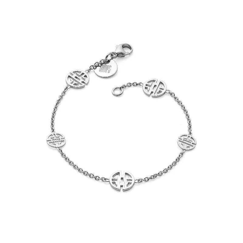 Petite Silver Shou Station Bracelet