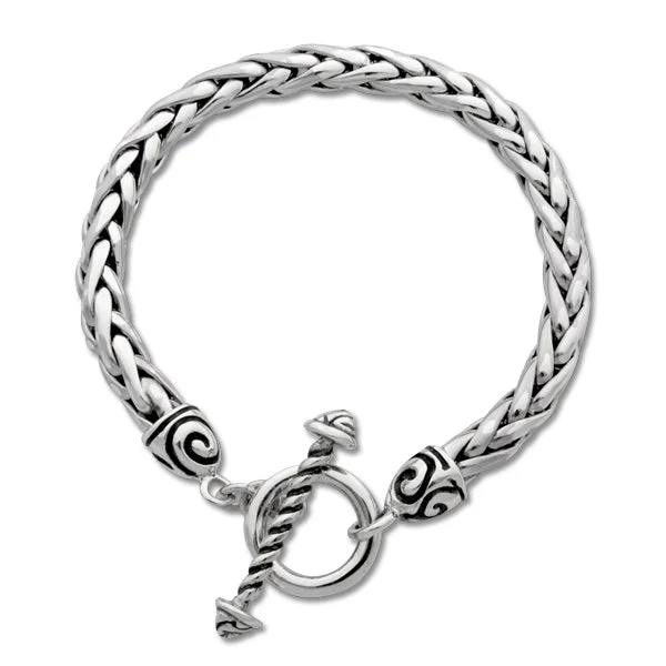 Classic Swirl Toggle Bracelet