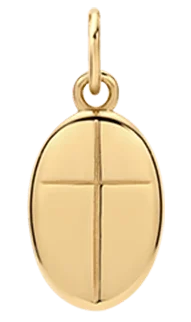 Croix Pendant, Gold Vermeil