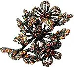 Crystal Brooch,  flower and stem #84100-11