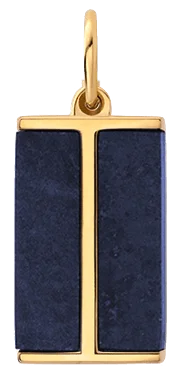 Duo Lapis Pendant, Gold Vermeil