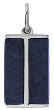 Duo Lapis Pendant, Sterling Silver