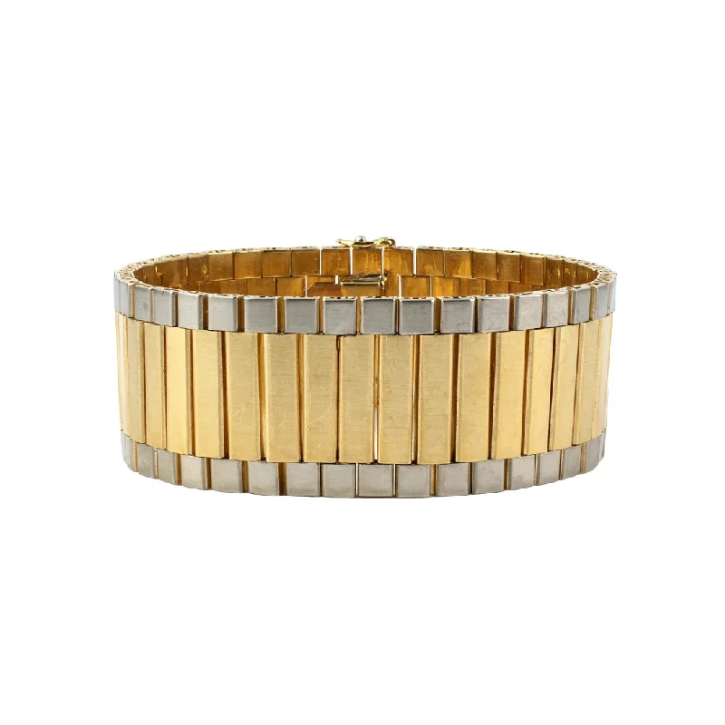 Gold French Brick Bracelet