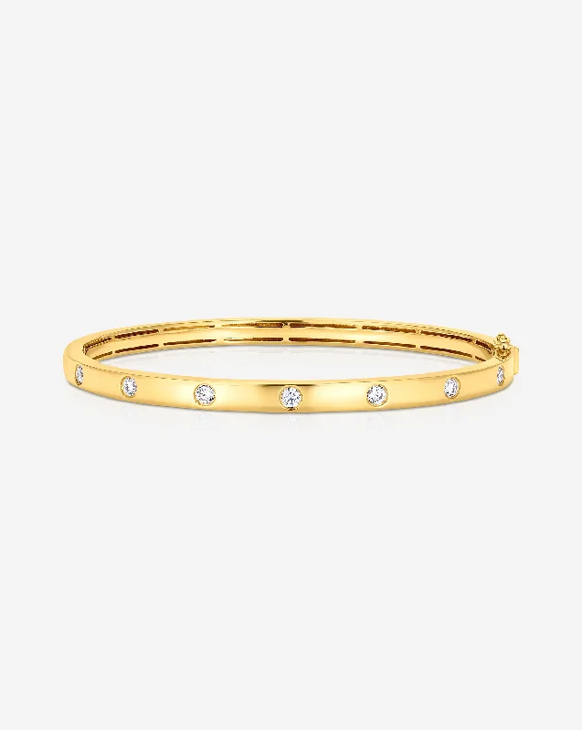 Inlay Diamond Bangle