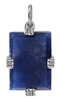 Lennox Pendant w/ Sodalite Stone, Sterling Silver