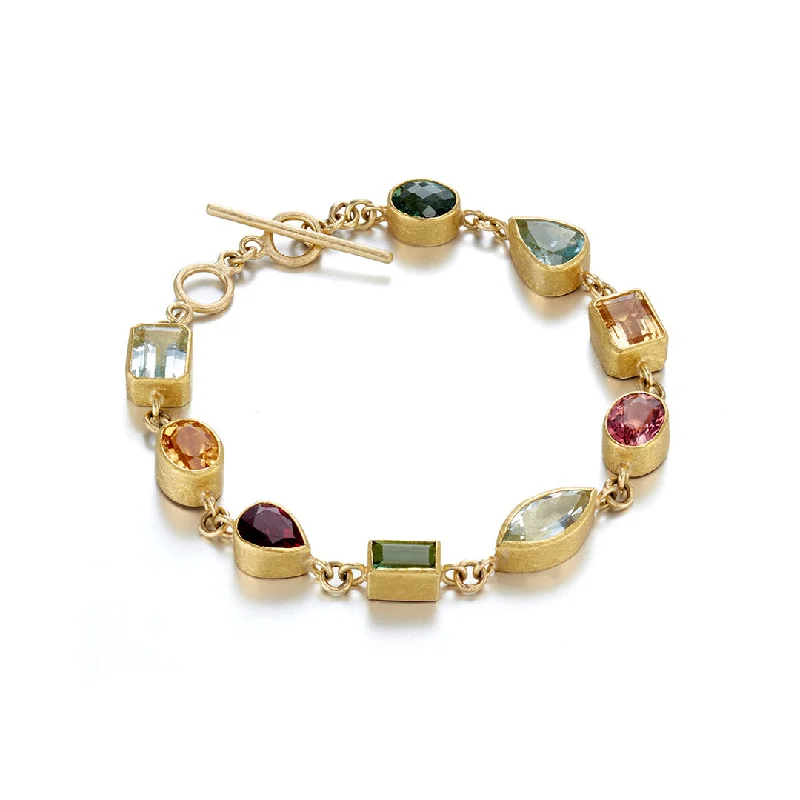 Multi-Color Gemstone Bracelet