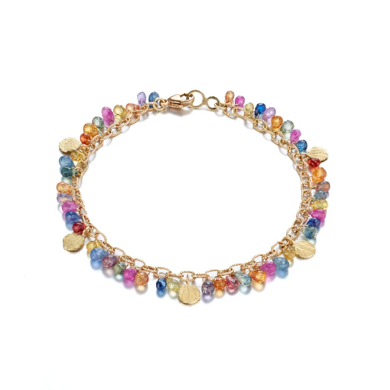 Multi-Color Sapphire Bracelet