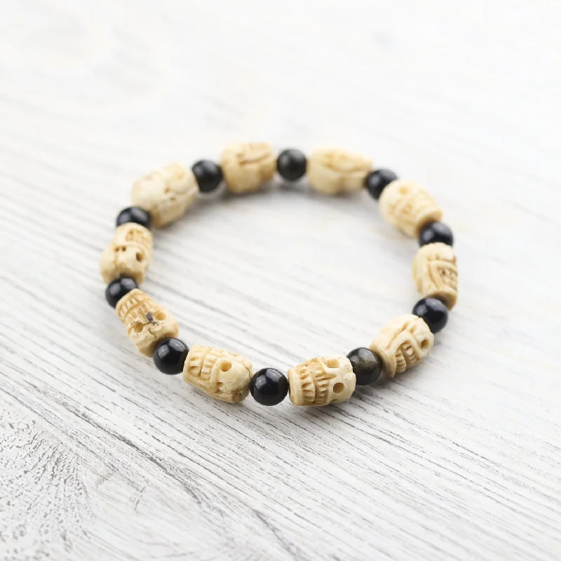 Negativity Shield Skull Bracelet