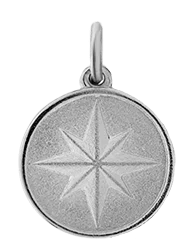 North Star Pendant, Sterling Silver