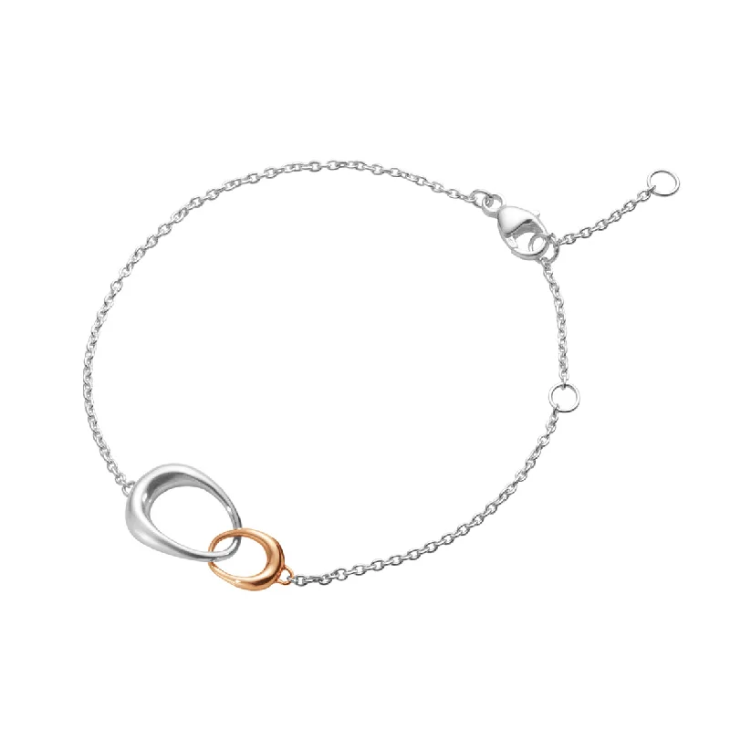 Offspring Silver & Rose Gold Bracelet