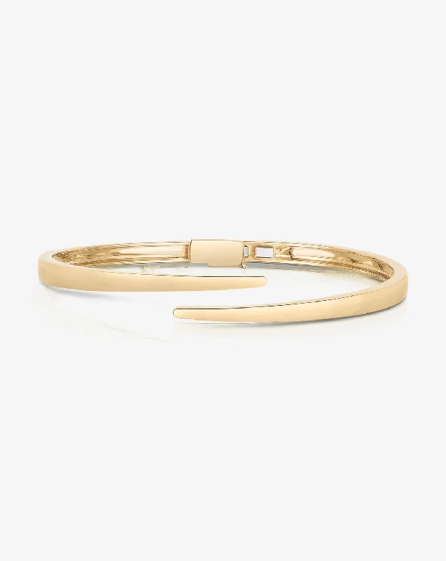 Open Gold Wrap Bangle