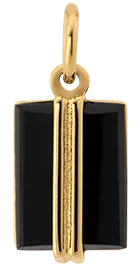 Paolo Onyx Pendant, Gold Vermeil