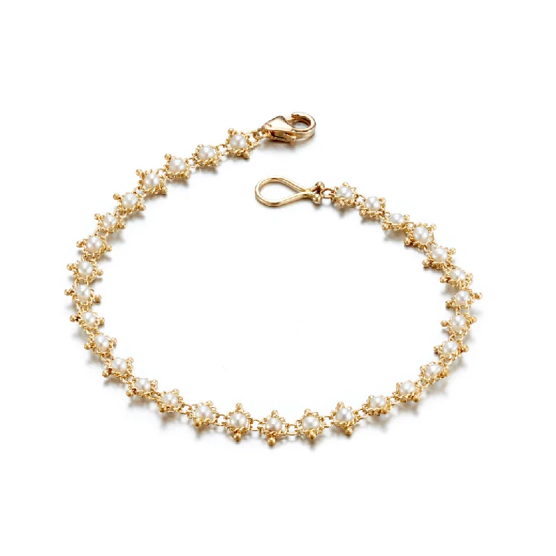 Pearl Textile Bracelet