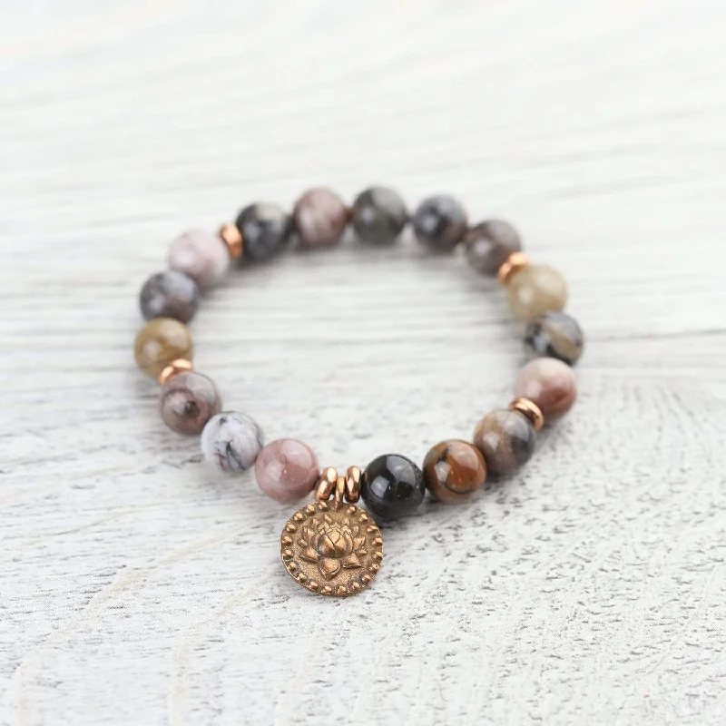 Petrified Wood Bracelet from the Earth