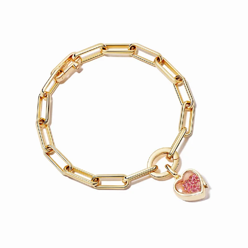 Single Heart Locket Bracelet