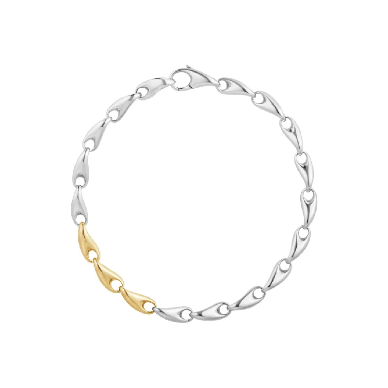 Silver & Gold Reflect Slim Bracelet