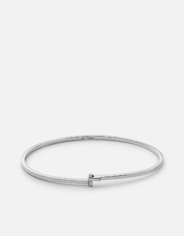 Thin Nyx Cuff, Sterling Silver