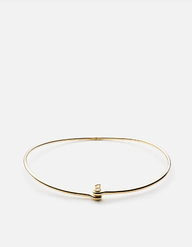 Thin Reeve Choker, Gold