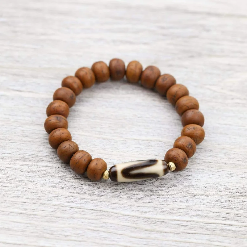 Tiger Dzi Bodhi Bracelet