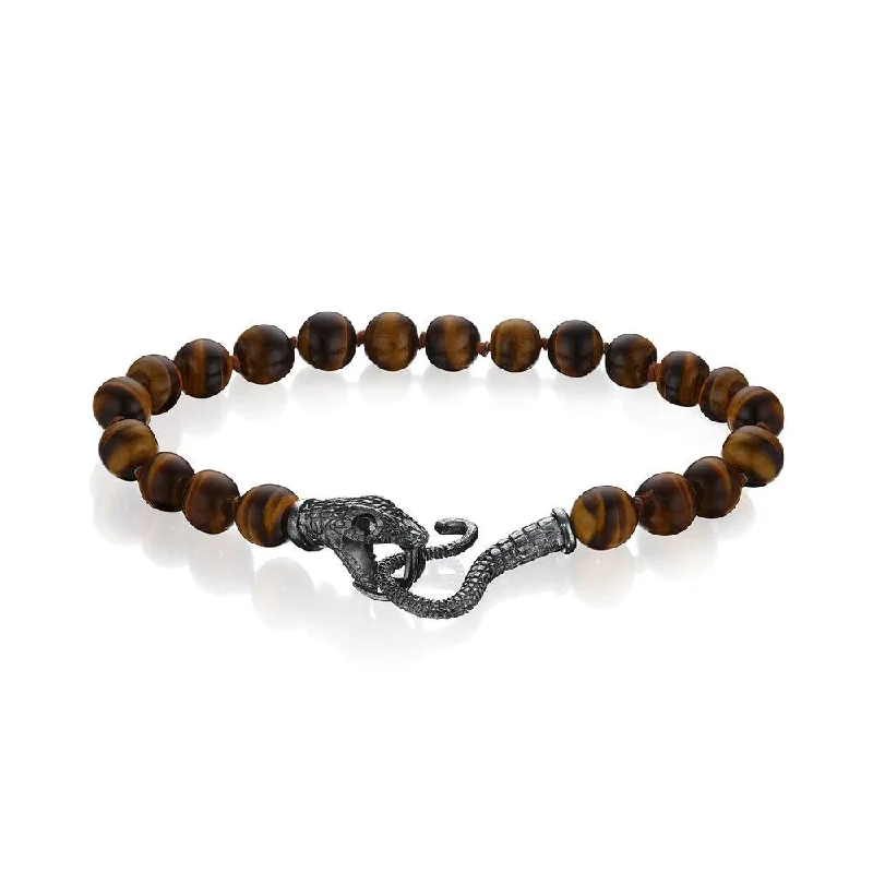 Tiger's Eye Serpent Bracelet