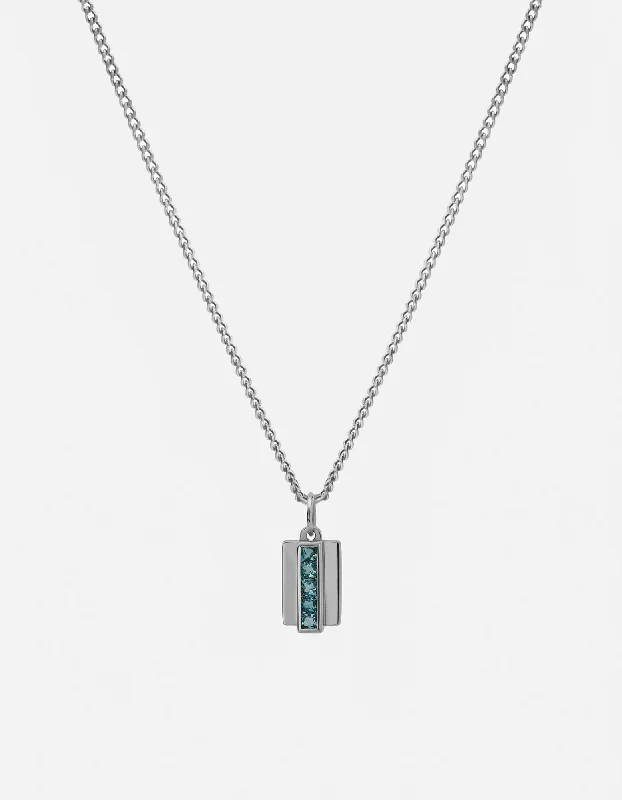 Vertigo Topaz Necklace, Sterling Silver