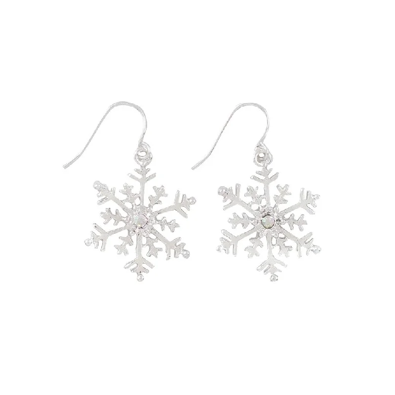 Periwinkle by Barlow : Silver Snowflakes - Earrings