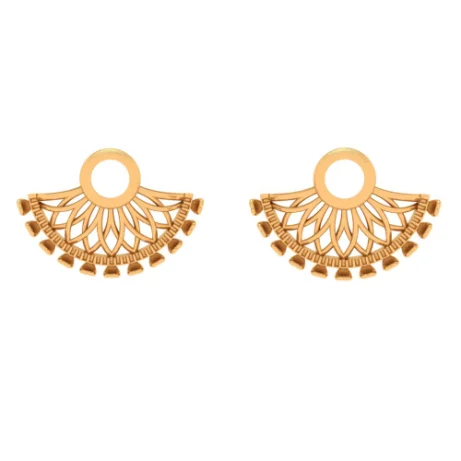 14k Solid Designer Gold Earring For You