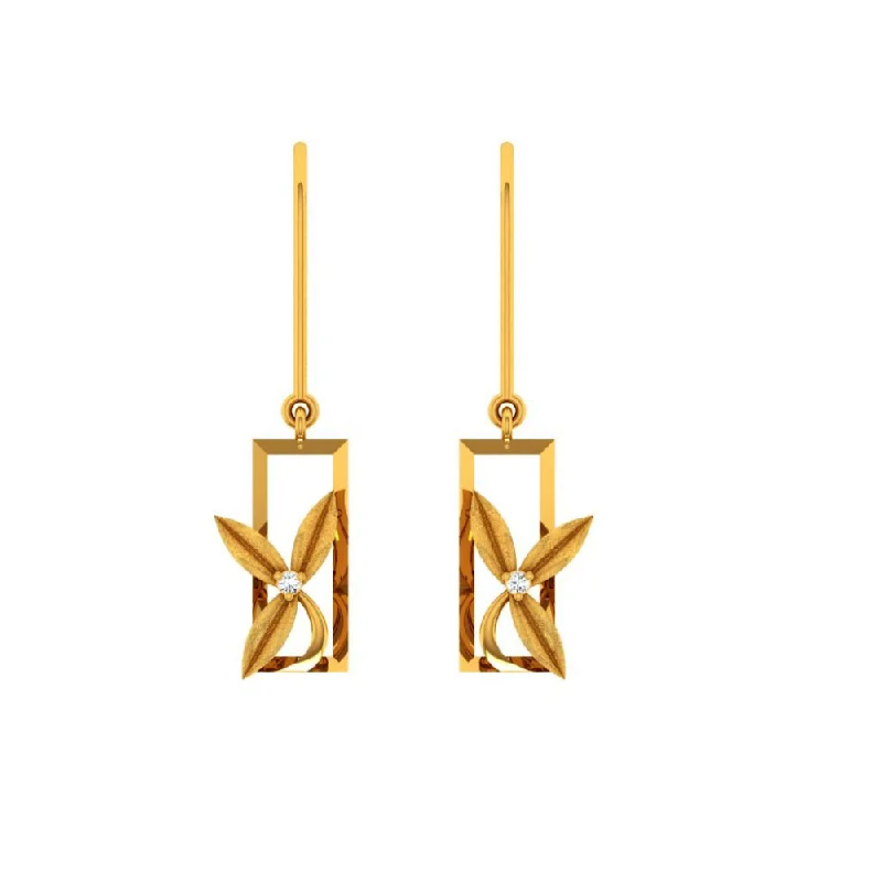 14KT (585) Yellow Gold Earring For Woman