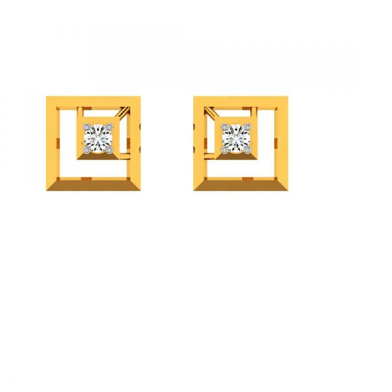 14KT (585) Yellow Gold Earring For Women