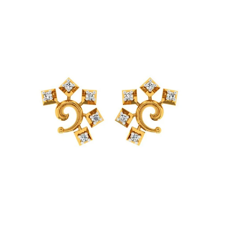 14KT (585) Yellow Gold Earring For Women