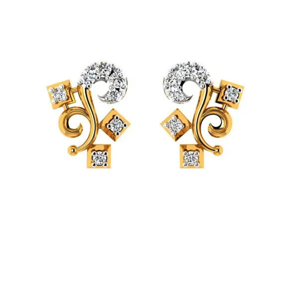 14KT (585) Yellow Gold Earring For Women