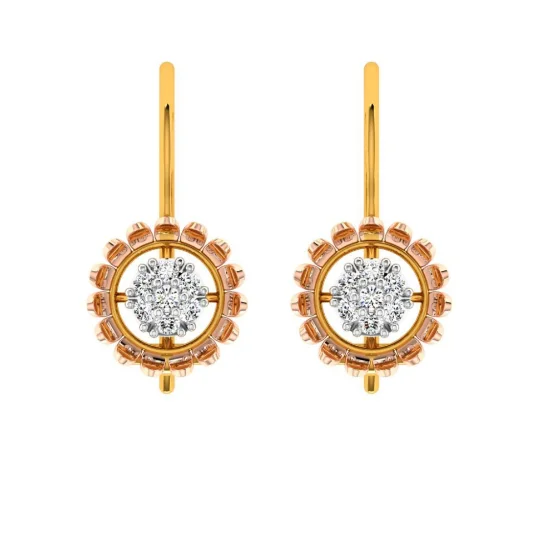 14KT (585) Yellow Gold Earring For Women