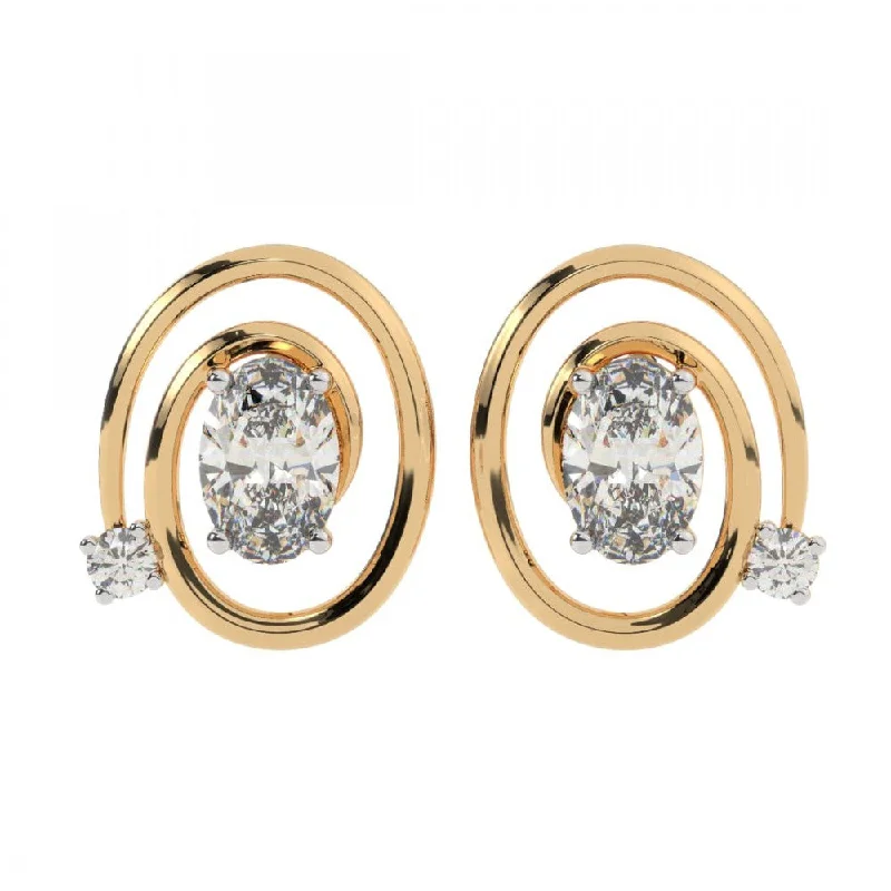 14KT (585) Yellow Gold Earring For Women