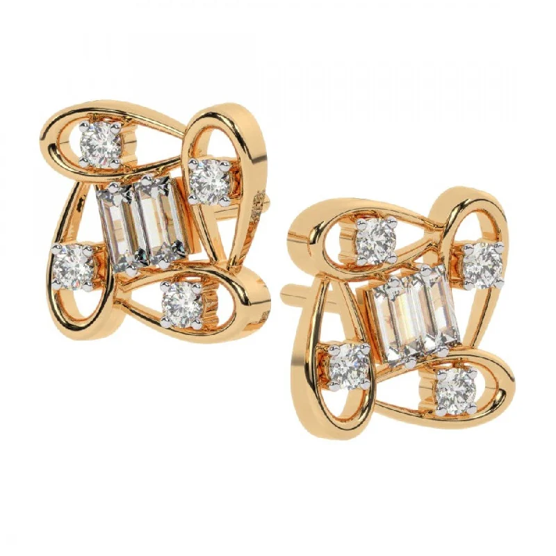 14KT (585) Yellow Gold Earring For Women