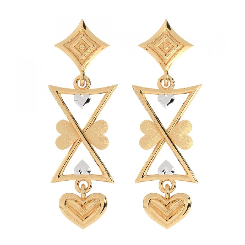 14KT (585) Yellow Gold Earring For Women