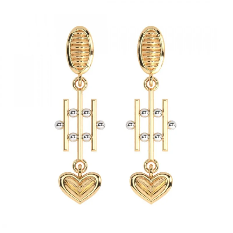 14KT (585) Yellow Gold Earring For Women