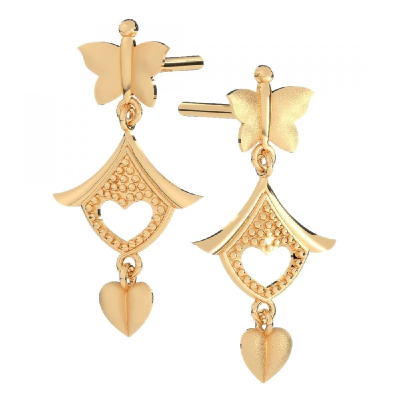 14KT (585) Yellow Gold Earring For Women