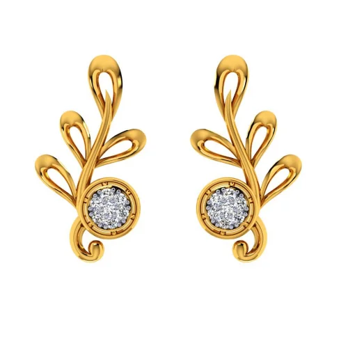 14KT (585) Yellow Gold Earring For Women