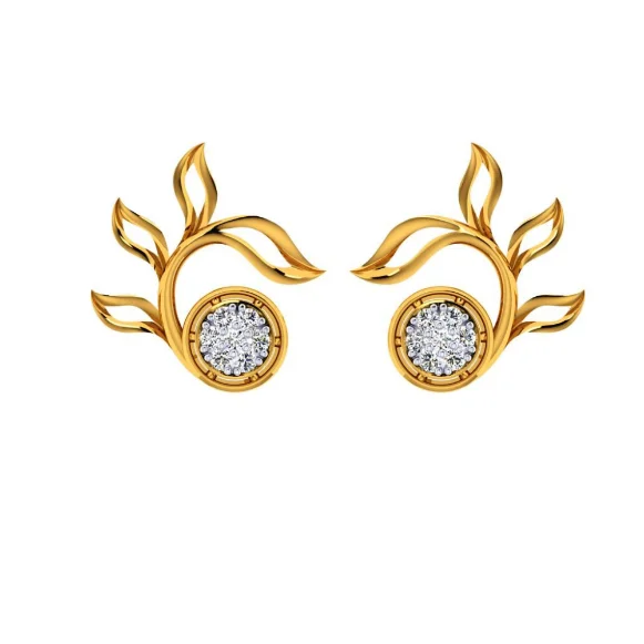 14KT (585) Yellow Gold Earring For Women