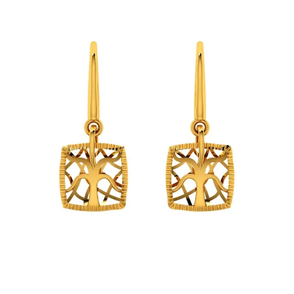 14KT (585) Yellow Gold Earring For Women