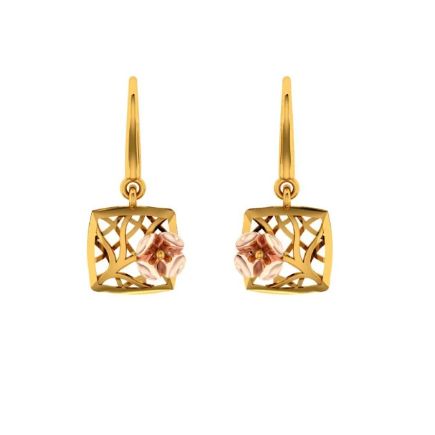 14KT (585) Yellow Gold Earring For Women