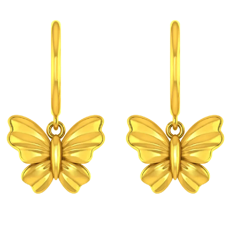 Butterfly Shaped 14k Gold Earring