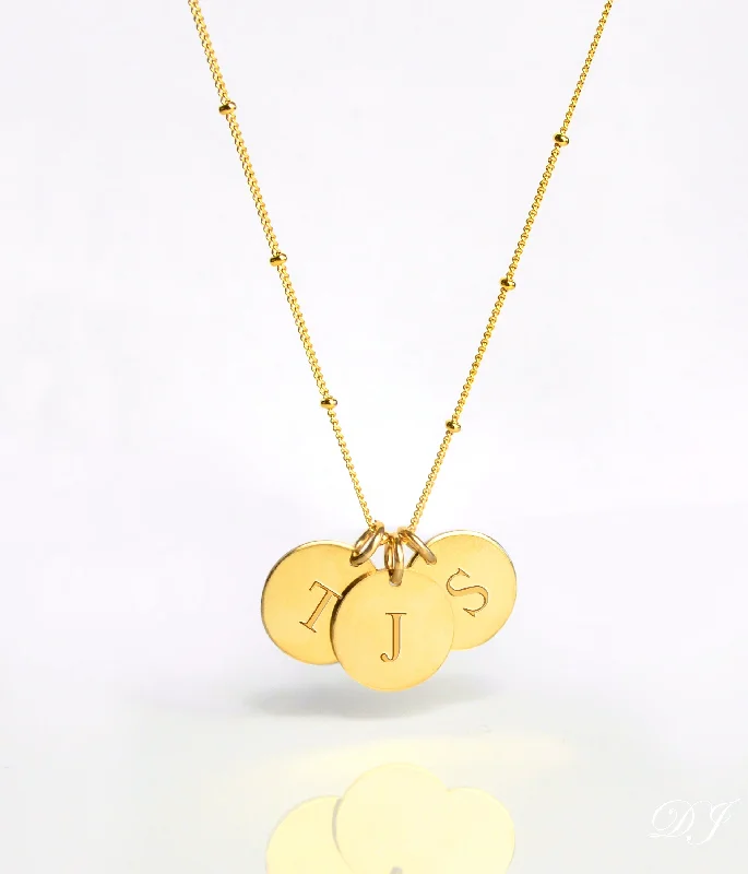 Personalized Engraved Initial Necklace